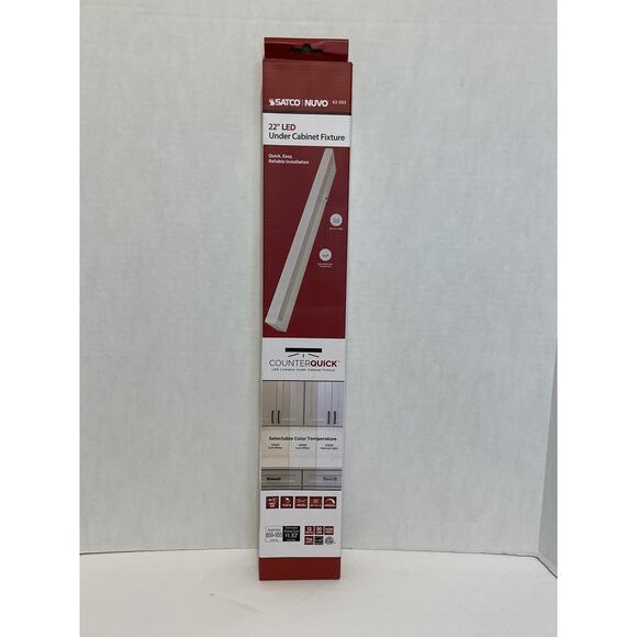 Nuvo Lighting 63-503 22″ LED Under Cabinet Light 13W CCT-Selectable White NIB - Picture 1 of 13